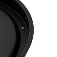 Klasické-stropní-svítidlo-černé-s-kouřovým-sklem-30-cm-IP44---Nohmi