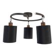 Plafonnier-moderne-noir-3-lumières---Lofty