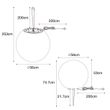 Moderna-spoljna-lampa-bela-56-cm-IP65---Nura