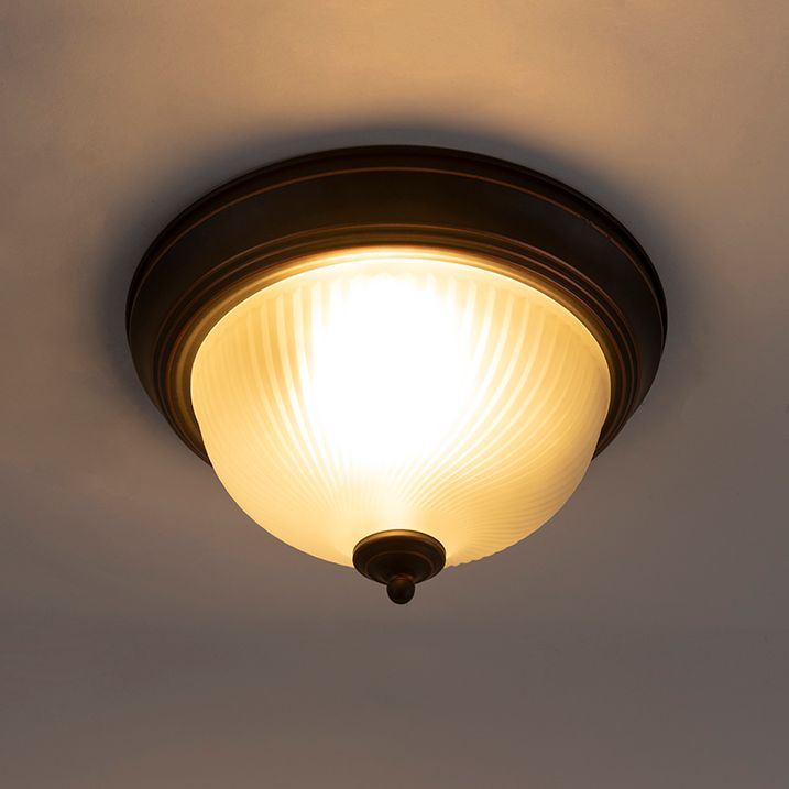 Klassieke plafondlamp bruin opaal - Classico