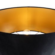 Gulvlampe-sort-med-sort-oval-skærm-50-cm---Thijmen