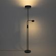 Lampadaire-noir-avec-LED-et-variateur-avec-liseuse---Kelso