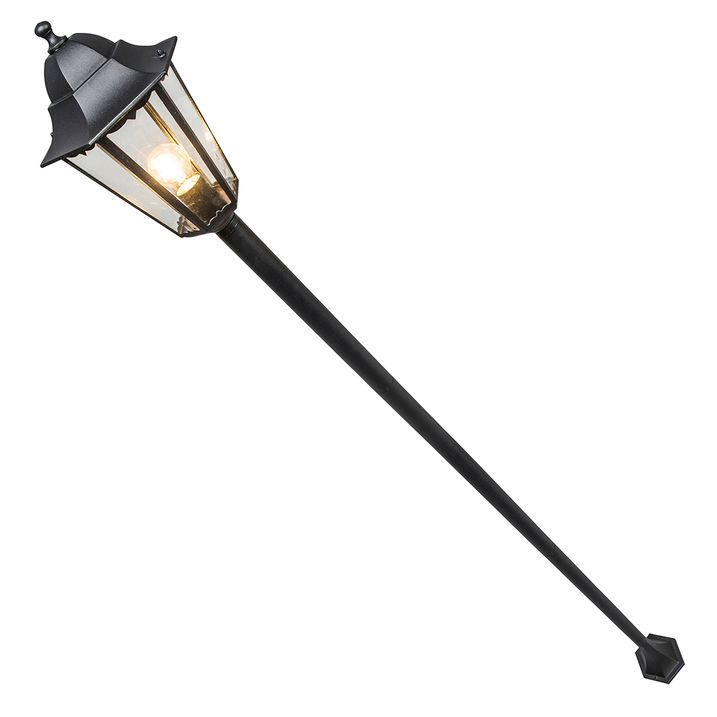 Klasična crna spoljna stojeća lampa 170 cm IP44 - Nju Orleans
