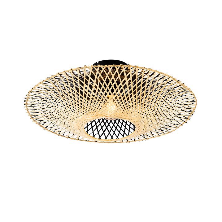 Orientalisk utomhustaklampa bambu 50 cm IP44 - Rina