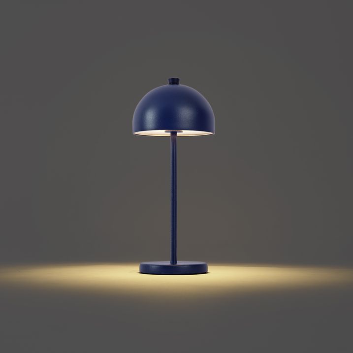 Stona lampa plava uklj. LED IP54 punjiva sa stanicom za punjenje - Squirrel