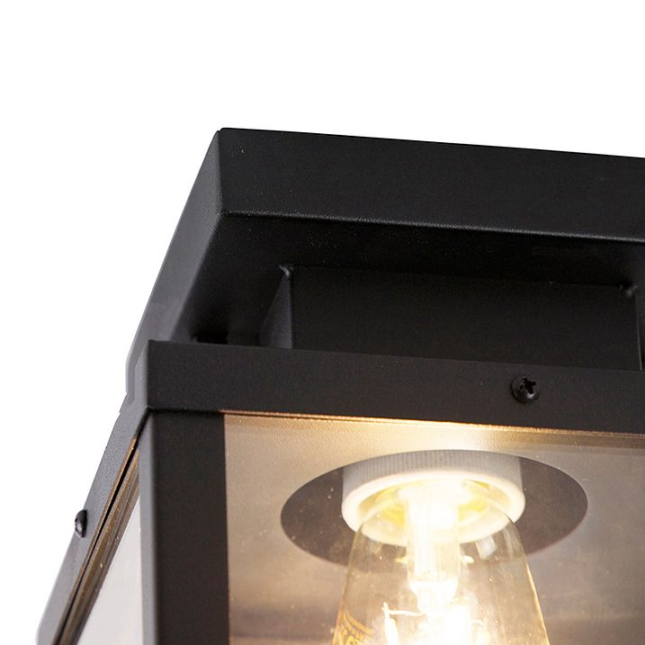 Plafoniera da esterno smart industriale nera con ST64 Wifi inclusa - Rotterdam