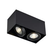 Modern-infälld-spotlight-svart-inkl.-dimbar-LED-2-ljus---Dionysos