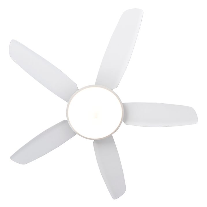 Stropní ventilátor bílý 130 cm vč. LED stmívatelný s dálkovým ovládáním - Vifte