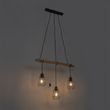 Landelijke-hanglamp-zwart-met-hout-3-lichts---Dami-Frame