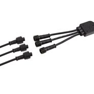 Sada-3-moderných-záhradných-bodových-svetiel-čierna-vrátane-LED-IP44---Garly-Ball
