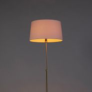 Lámpara-de-pie-inteligente-dorada-con-pantalla-de-lino-blanca-45-cm-con-Wifi-A60---Parte