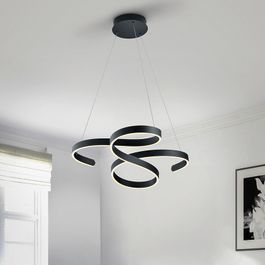 Designová závěsná lampa šedá včetně LED 3stupňové stmívatelné - Frank
