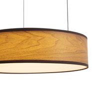 Lámpara-colgante-moderna-negra-con-estampado-de-madera-de-nogal-con-LED-integrado-regulable-en-3-pasos-Easylift---Drew