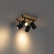 Išmanus-lubinis-prožektorius-juodas-su-mediena-4-šviesų-reguliuojamas-su-Wifi-GU10-50mm---Jeana