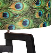 Lámpara-de-pie-trípode-negra-con-pantalla-diseño-pavo-real-50-cm---Puros
