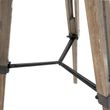 Industrial-Floor-Lamp-on-Wooden-Tripod-with-Grey-Lampshade---Laos