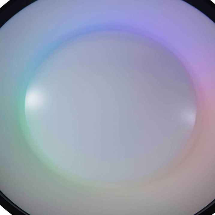Plafonnier noir avec LED RGBW dimmable et télécommande - Arco