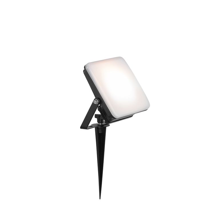 Slimme spot zwart 14,5 cm incl. LED RGB IP65 met grondpin - Ruud