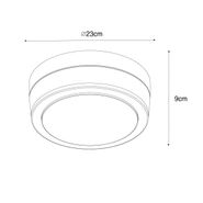 Moderna-vanjska-stropna-svjetiljka-crna-23-cm-IP44---Flavi