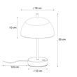 Moderní-stolní-lampa-černá-s-kouřovým-sklem-vč.-LED-3-stupňově-stmívatelná---Djent