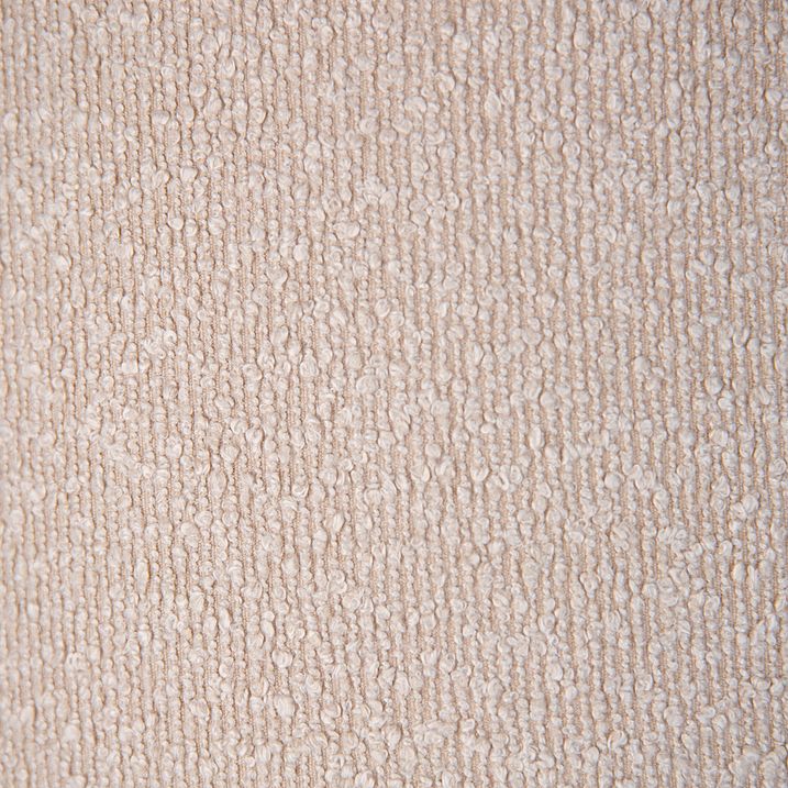 Suspension noire avec tissu teddy beige 35cm 3 lumières - Cava