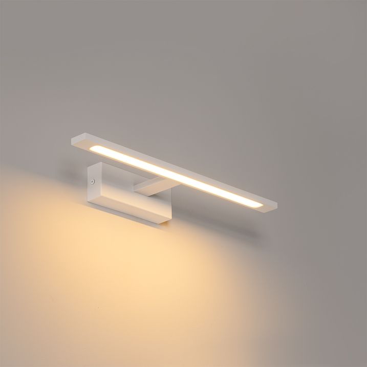 Nástenná lampa biela 41,5 cm vrátane LED IP44 - Jerre