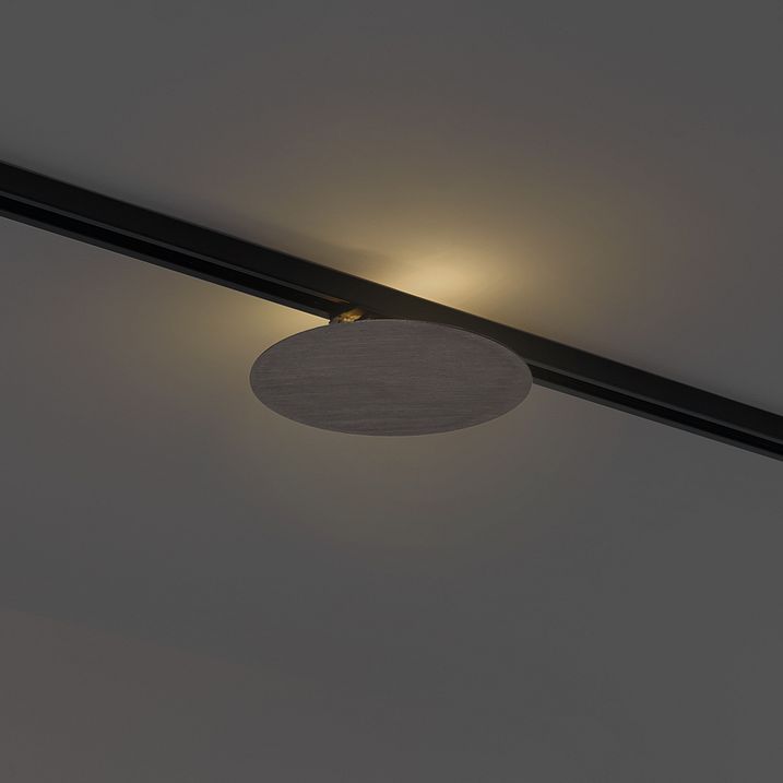 Ray Aydınlatma Sistemi için Modern Metalik Gri Tavan Lambası 1-Fazlı 2-Işıklı - Iconic Pulley