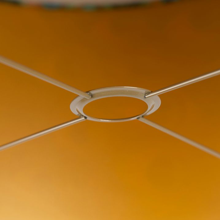 Abajur din catifea cu design de păun 50/50/25 cu interior auriu