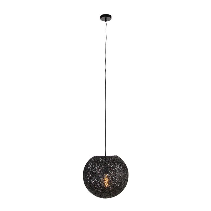 Závěsné svítidlo černé 35 cm - Corda