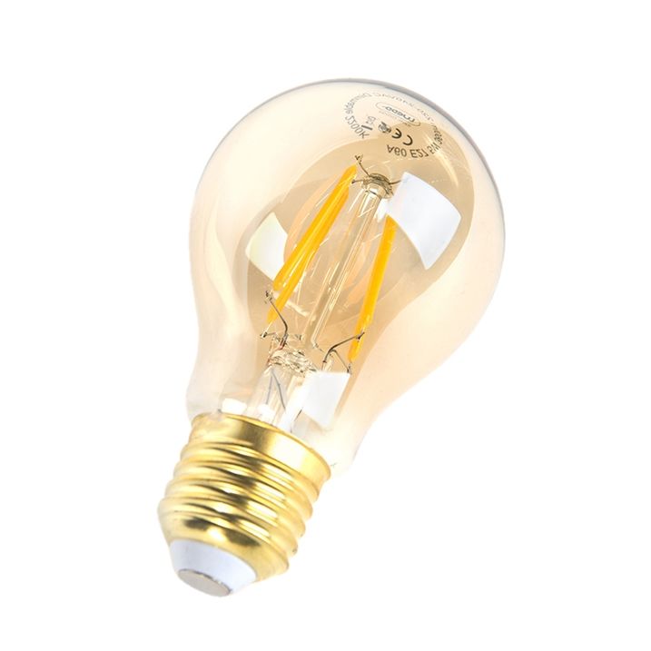 E27 dimbare LED filament lamp A60 goldline 5W 380 lm 2200K