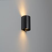 Design-Wandlamp-Zwart-Rond-GU10-50mm---Sabbir