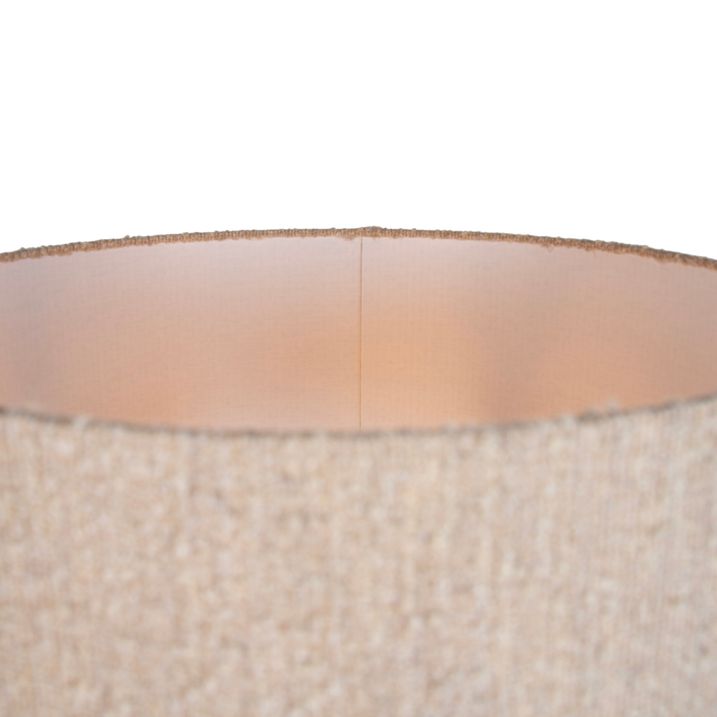 Modern állólámpa fekete bézs buklé árnyékolóval 40 cm - Simplo