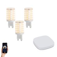 Set-od-3-pametne-G9-prigušive-LED-žarulje-2,5-W-250-lm-2700K-6500K-uklj.-Zigbee-Smart-Hub