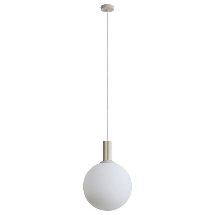 Skandinavska viseća lampa bež sa opalnim staklom - Polly