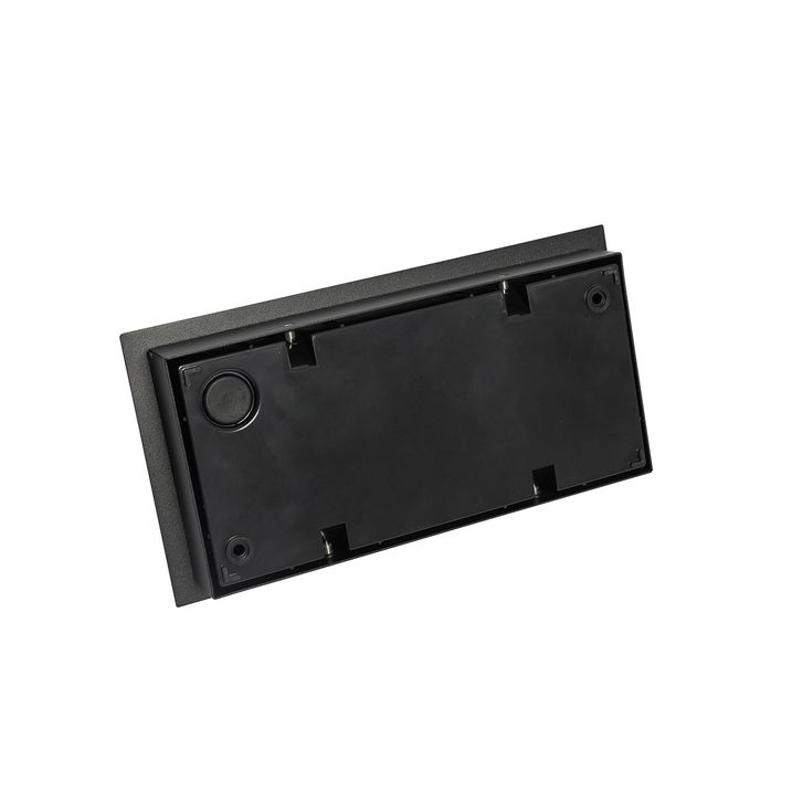 Lampada da parete per esterni moderna nera con LED 2 luci IP54 - Simon