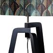 Podna-lampa-crna-sa-plišanim-abažurom-dizajna-lista-50cm---Puros