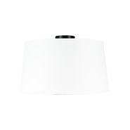 Plafondlamp-mat-zwart-met-witte-kap-45-cm---Combi