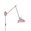 Retro-zidna-lampa-čelična-roze-sa-bronzom---Milou