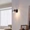 Modern Ceiling Spotlight Black with Round Smoke Glass - Teddy