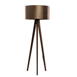 Klasiska-trījkāja-stāvlampa-no-riekstkoka-ar-bronzas-samta-abažūru-50-cm---Tripod-Classic