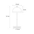 Stona-lampa-plava-uklj.-LED-IP54-punjiva-sa-stanicom-za-punjenje---Squirrel
