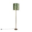 Vintage-golvlampa-guld-med-påfågelskärm-40-cm---Simplo