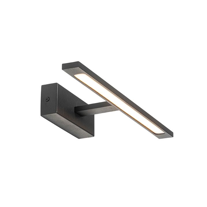 Moderna zidna lampa crna 41,5 cm uključujući LED IP44 - Jerre