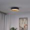 Design plafondlamp zwart met goud 40cm incl. LED 3-way switch - Ingo