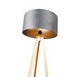 Stojací-lampa-dřevěná-s-šedým-látkovým-stínidlem-50-cm---Tripod-Classic