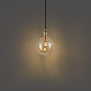 Modern-Pendant-Lamp-Gold-with-Amber-Glass---Traditional