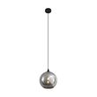 Candeeiro-suspenso-Art-Deco-preto-com-vidro-fumado---Wallace