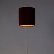 Stehleuchte-Gold/Messing-mit-rotem-Samt-Schirm-40/40-cm---Parte