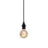 Candeeiro de teto exterior preto IP44 - Cava