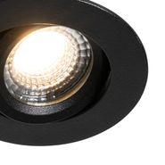 Ugradno-svjetlo-crno-podesivo-6,5-cm-uključujući-LED-IP54-Ultra-Slim---Pupil